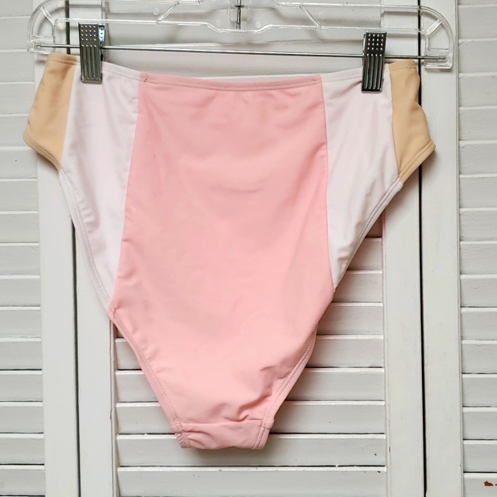 NWT Cabana del Sol Surf Sand Sol Color Block Bikini Set Size M - Picture 6 of 8
